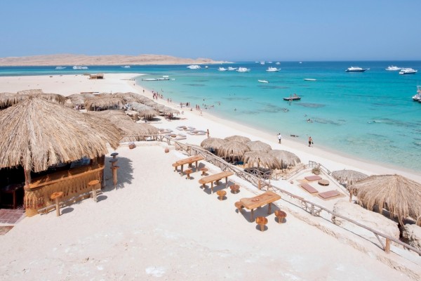 Sandstrand der Giftun Insel bei Hurghada